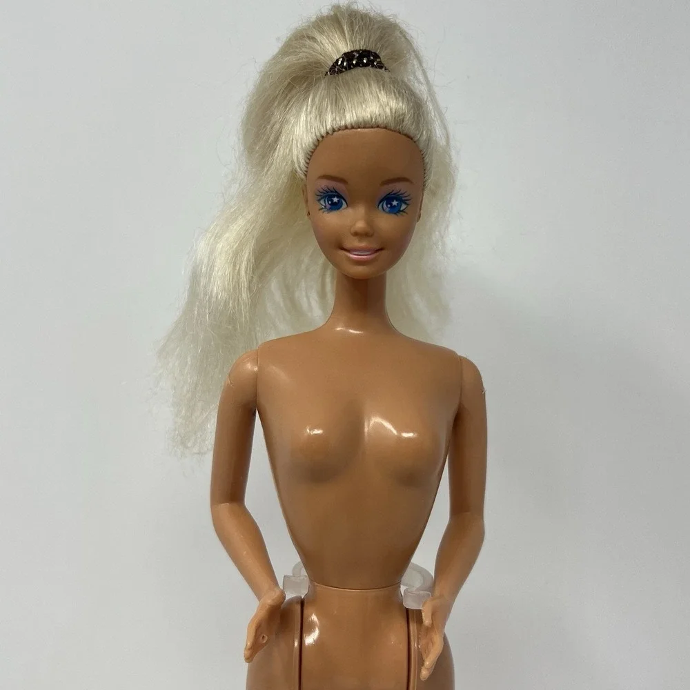 Barbie Fashionista Doll Edition‎ 1966 Blonde Hair Collectible OOAK in pink dress